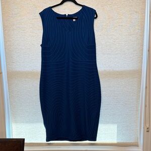 New York & Company Navy Midi Dress